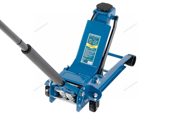 Домкрат подкатной грузоподъемность 3,5 тонн подъем 98-535 мм NORDBERG N3204