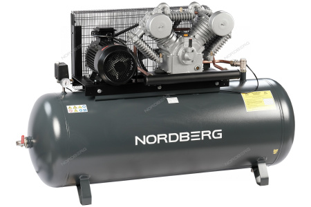 Компрессор поршневой с ременной передачей NORDBERG NCP500/1400-16 (380В, ресив. 500л, 1400л/мин