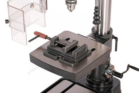 Станок сверлильный профессиональный NORDBERG ND2554P (1100 Вт, 25 мм, 5 скоростей, нарезание резьбы, тиски)