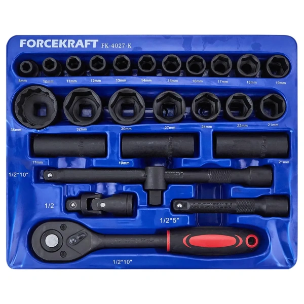 Набор инструментов 26пр. 1/2''(6гр.)