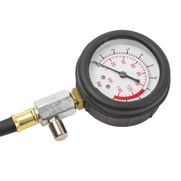 Тестер давления масла в комплекте с резьбовыми переходниками 12пр.(0-10Bar), в кейсе