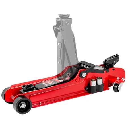 Домкрат подкатной гидравлический 3т с поворотной рукояткой 360град. (h min 80мм, h max 380мм)