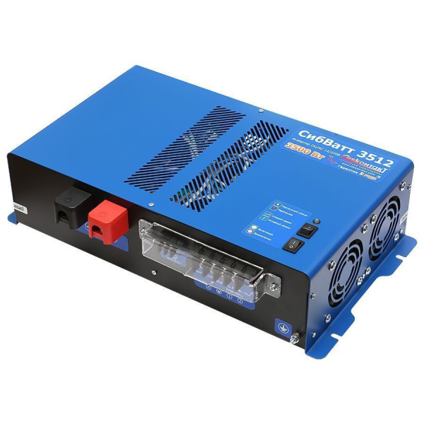 СибВатт 3512 инвертор, преобразователь напряжения DC/AC, 12В/220В, 3500Вт