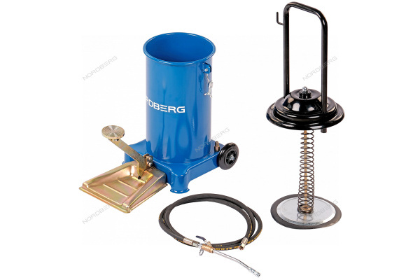 Установка для раздачи густой смазки с педалью 12 л NORDBERG N5013