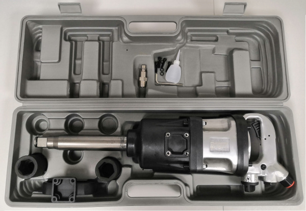 Гайковерт пневматический Tнorvik AIWS124M (1") и головки торцевые ударные В ЧЕМОДАНЕ