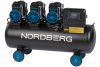 Компрессор безмасляный 380В ресивер 100 л 750 л/мин NORDBERG NCEO100/750