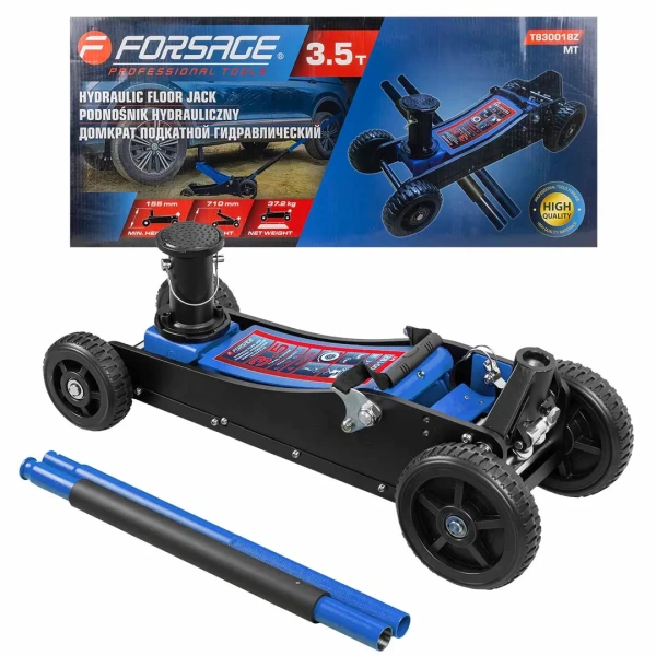 Домкрат подкатной гидравлический 3.5т (h min 155мм, h max 710мм)