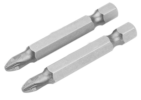 Набор вставок (бит) торцевых 1/4" Pozidriv PZ2 50 мм 2 предмета TOLSEN TT20318