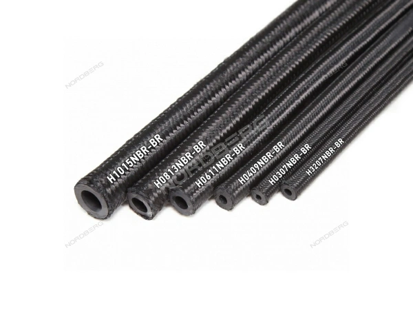 Шланг топливный резиновый в оплетке NORDBERG H1015NBR-BR (10мм, 1м.)