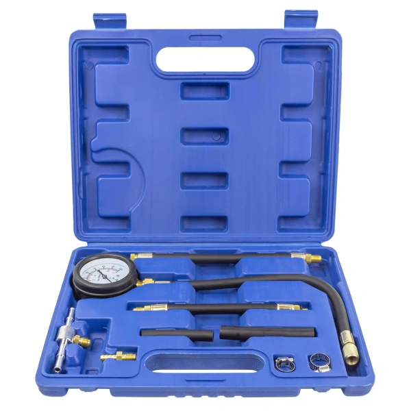 Набор для измерения давления топлива (0-7bar) 9пр. в кейсе.