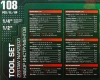 Набор инструментов 108пр. 1/2'', 1/4''(6гр.)(4-32мм)