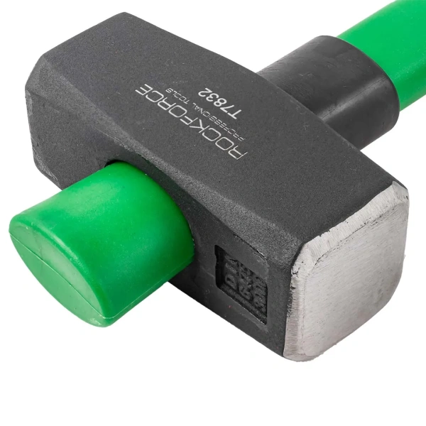 Кувалда с фиберглассовой ручкой и резиновой противоскользящей накладкой (3000г,L ручки-800мм)