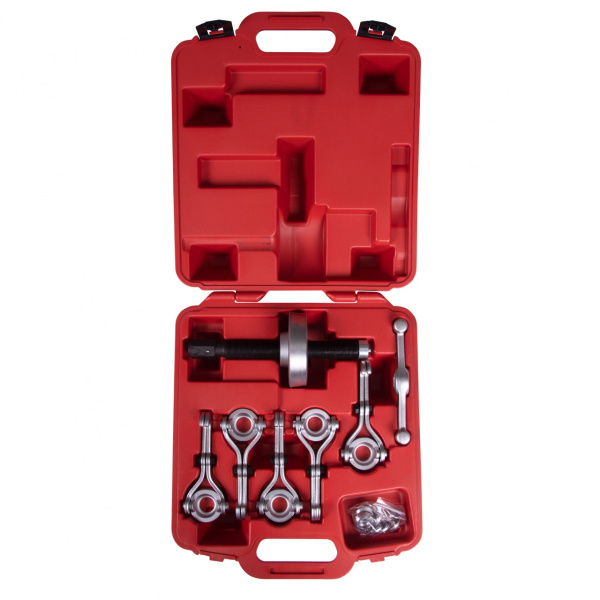 Набор для демонтажа ступиц колеса, до 250 мм, кейс, 7 предметов МАСТАК 100-41007C