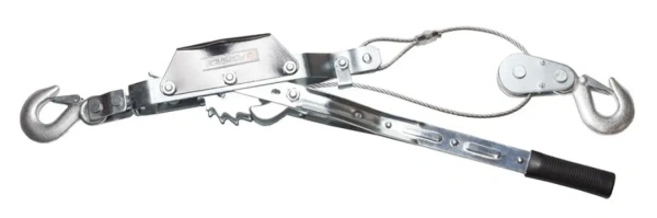 Лебедка рычажная тяговая, 2т (диаметр троса-4.5мм, длина троса- 2.2/1.1м)