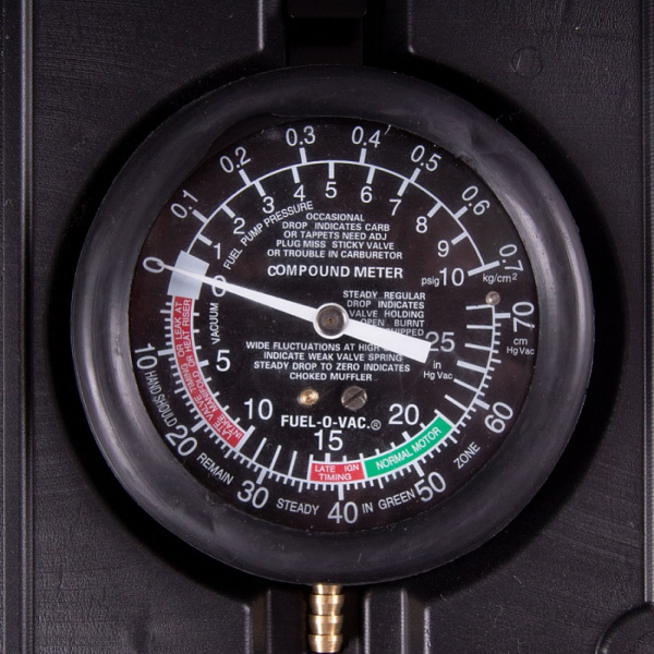 Вакуумметр AFFIX AF12030003C, от -1 до 1 бар, комплект адаптеров, кейс, 5 предметов