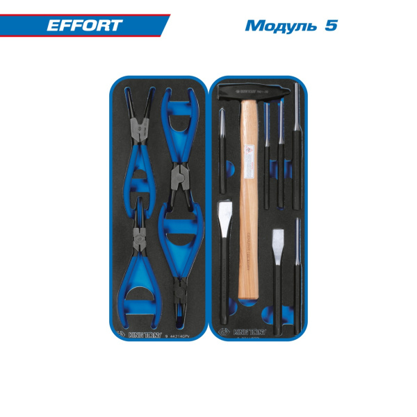 Набор инструментов EFFORT в черной тележке KING TONY 9G38-235MRV40 (235 предметов)