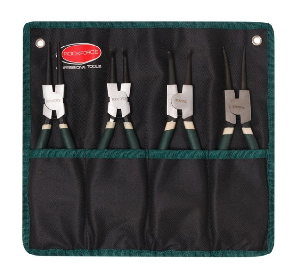 Набор съемников стопорных колец, 4пр(L-230мм), на полотне