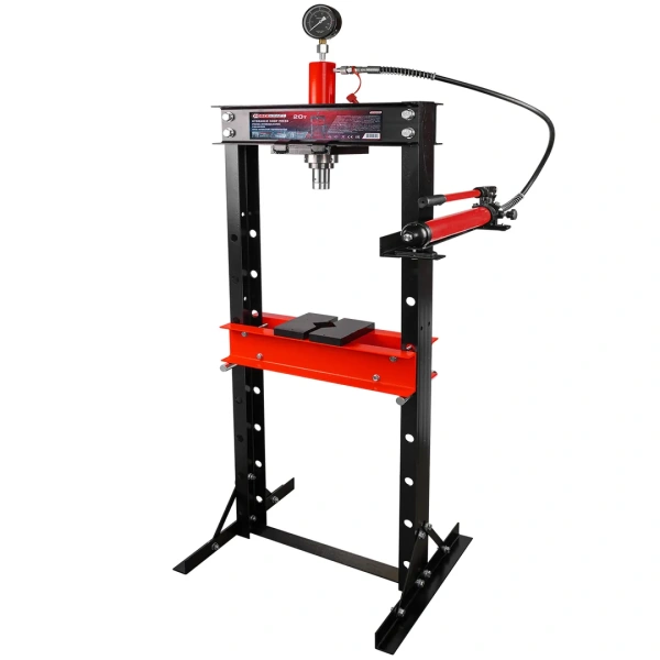 Пресс гидравлический напольный 20т (рабочая высота: 0-1010мм, рабочая ширина: 490мм, ход штока: 175мм)