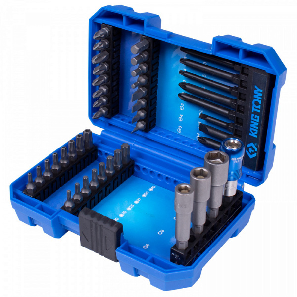 Набор вставок-бит KING TONY 1044MR для шуруповерта, 44 предмета