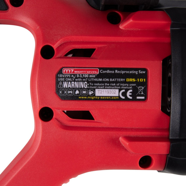 Аккумуляторная пила сабельная 18 В 4 предмета MIGHTY SEVEN DRS-101A