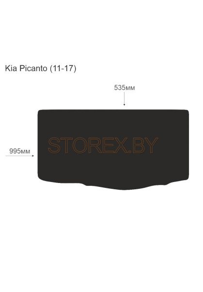 Kia Picanto (11-17) Багажник copy