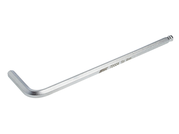 Ключ шестигранный Г-образный 4мм HEX шаровый L=100мм JTC