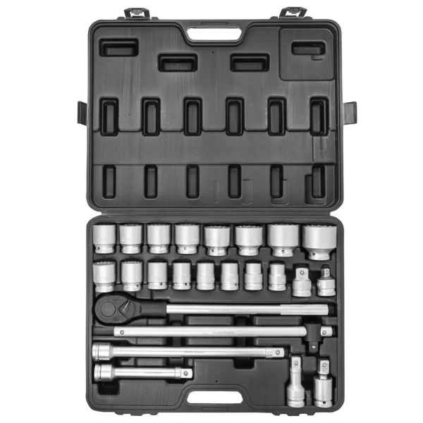 Набор инструментов 24пр. 3/4''12гр.(17,19,21,22,24,27,30,32,33,34,35,36,38,41,46,50), в кейсе