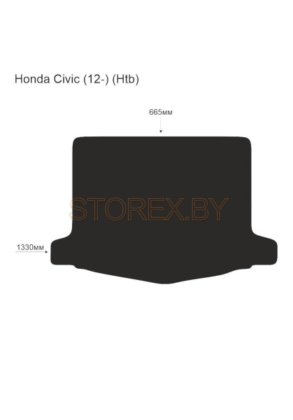 Honda Civic (12-) (Htb) Багажник copy