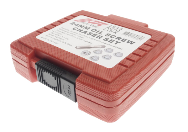 Набор инструментов для ремонта резьбы маслосливных отверстий JTC 2048 (24 мм в боксе)