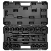 Набор инструментов ударных 3/4'', 6гр, 21пр(17,19,21,22,24,27,30,32,34,35,36,36-12гр,38,41,46,50мм), в пласт.кейсе