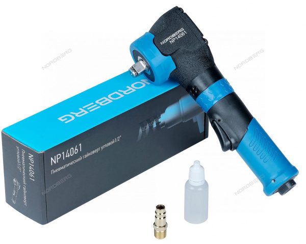 Пневмогайковерт угловой, ударный NORDBERG NP14061, 1/2", 500 Нм