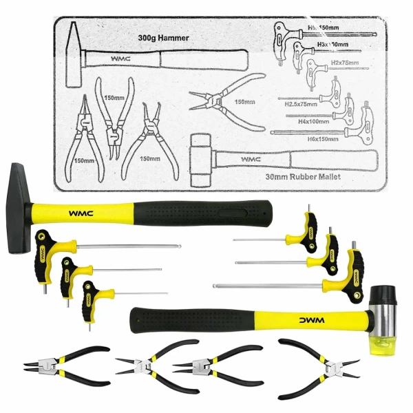Набор инструментов 253пр. 1/4'', 1/2''6гр. (4-22мм) с комплектом пластиковых ложементов