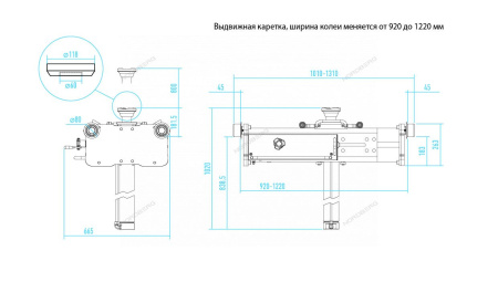 Домкрат пневмогидравлический ямный для грузовиков 15 т NORDBERG N501T