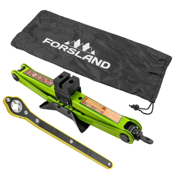 Домкрат механический ''ромб' 2т (hmin115мм, hmax 400мм, L-420мм) в водоотталкивающем чехле в комплекте с ключом трещоточным