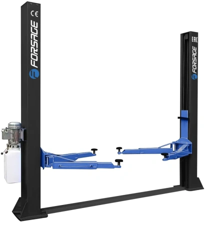 Подъемник двухстоечный электрогидравлический 4т (380В, 2.2кВт, высота подхвата 90-1900мм)