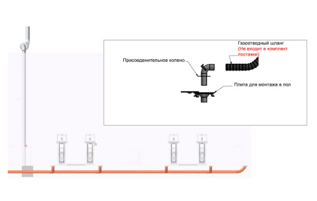 Система напольная для удаления выхлопных газов Хорекс Авто HZ 16.1.000