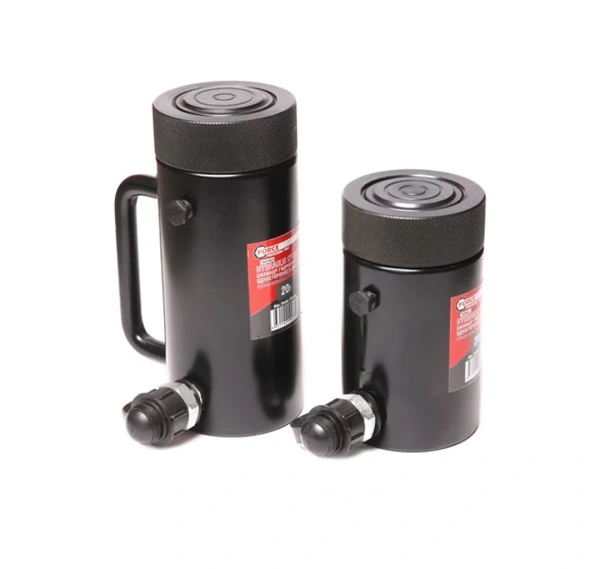 Цилиндр гидравлический с резьбовым штоком и гайкой для механической фиксации 20т (ход штока-50мм,Ø штока-60мм,общий Ø-83мм, L-148мм, 700bar)