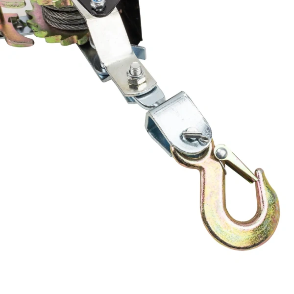 Лебедка рычажная тяговая, 2т (диаметр троса-4.5мм, длина троса- 2.2/1.1м)