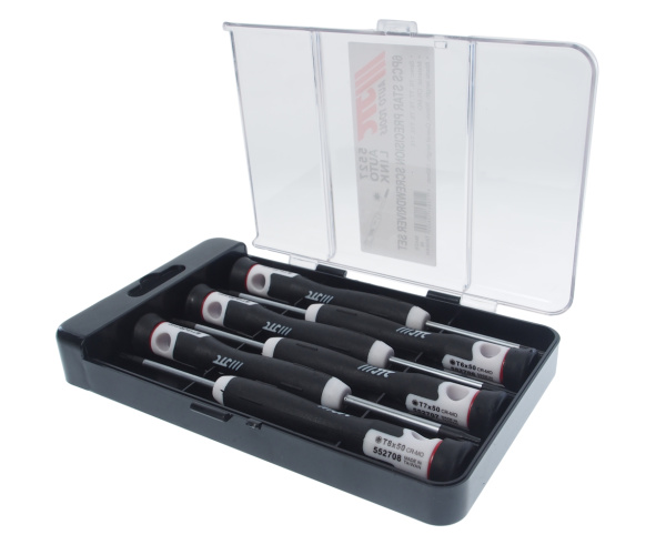 Набор отверток прецизионных JTC 5527 (T6-Т10, T15, L=150 мм, 6 предметов)