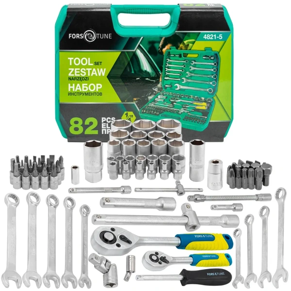 Набор инструментов 82пр. 1/4'', 1/2''