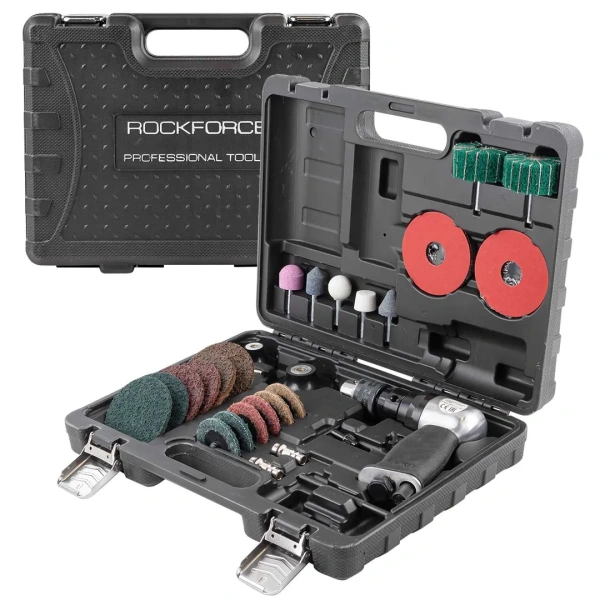 Пневмодрель с комлектом аксессуаров