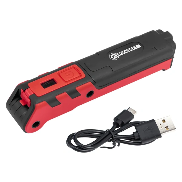 Фонарь светодиодный аккумуляторный на магнитном шарнире с регулятором яркости складной