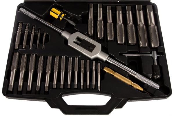 Набор метчиков и плашек SK-5 1/4"-1", кейс, 51 предмет МАСТАК 351-10051C