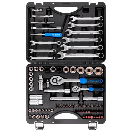 Набор инструментов 82+6пр.1/4''1/2''(6гр.)+(головка-бита 1/4''T40