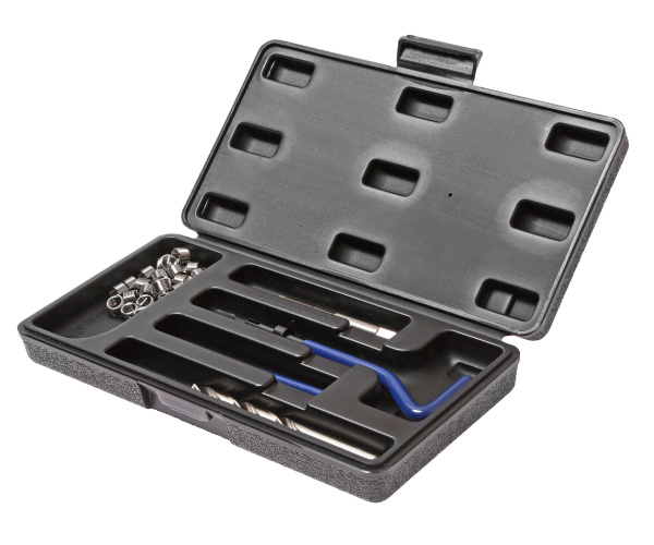 Набор инструментов для восстановления резьбы JTC 4788 (вставки М14х1,25, L=12,4 мм, 5 шт., 9 предметов)