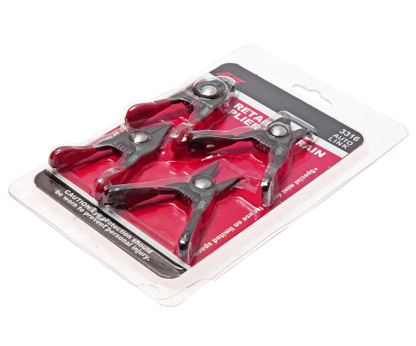 Съемник колец стопорных JTC 3316 (4 предмета, мини набор)