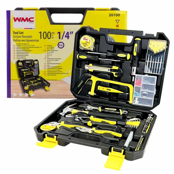 Набор инструментов 100пр.(6-гран.)(4-14мм)