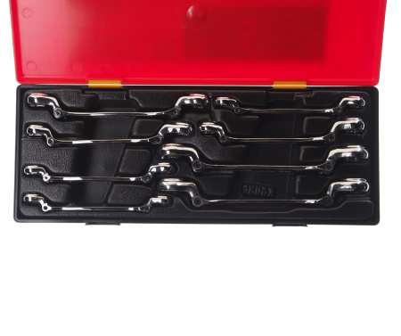 Набор ключей разрезных шарнирных JTC K6086 (8 предметов)