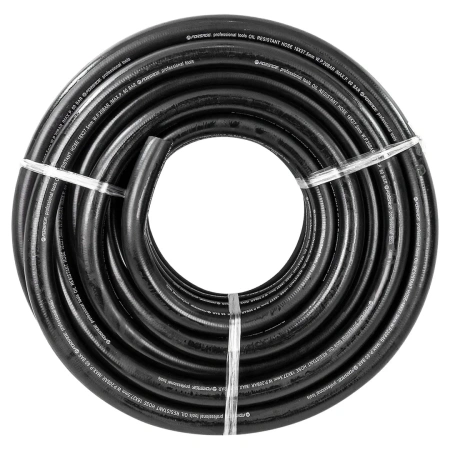 Шланг резиновый армированый бензо-маслостойкий 18х27.5ммх20м(повышенная гибкость и сопротивление к излому,раб.давл.20bar,max60bar,-30C°+70C°,DIN20018)