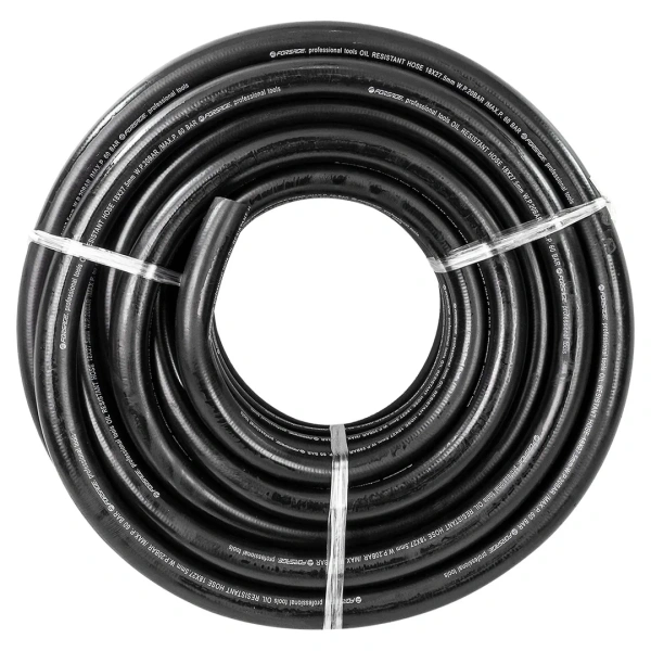 Шланг резиновый армированый бензо-маслостойкий 18х27.5ммх20м(повышенная гибкость и сопротивление к излому,раб.давл.20bar,max60bar,-30C°+70C°,DIN20018)